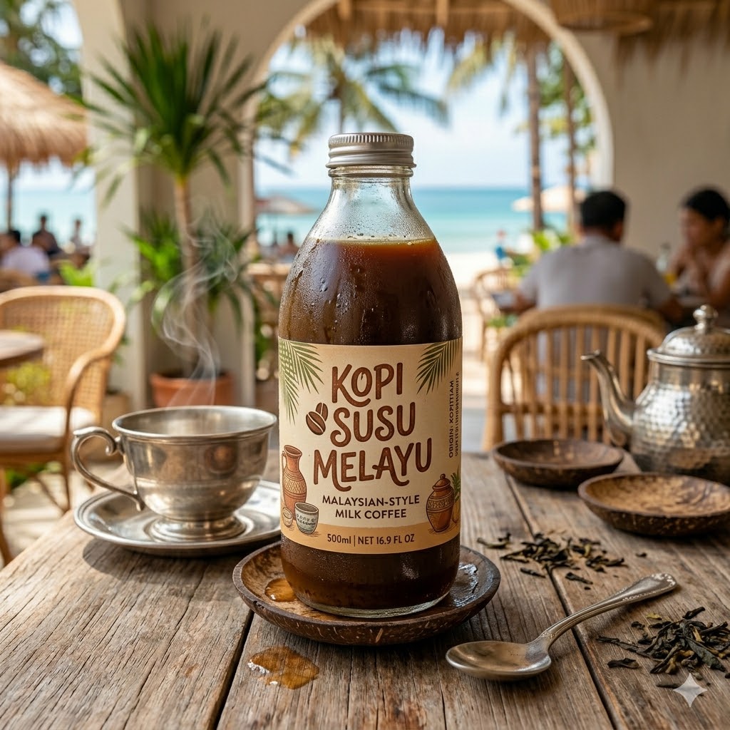 Kopi Susu Melayu 500ml dengan rasa legit dan creamy